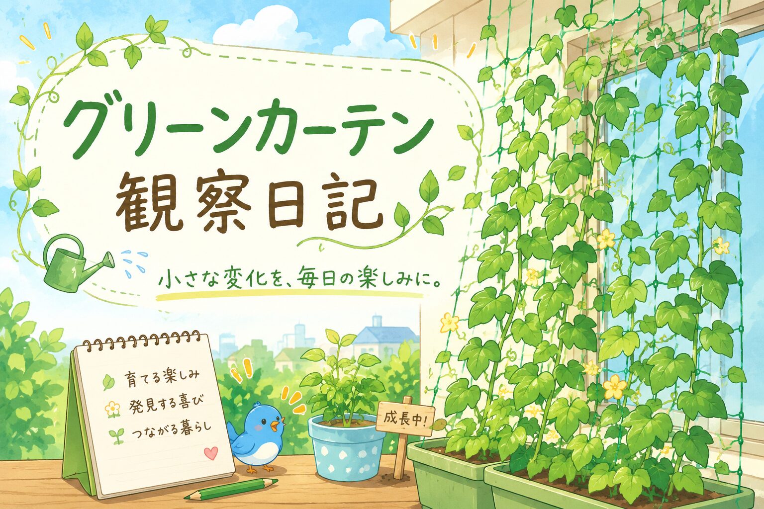 グリーンカーテン観察日記その１